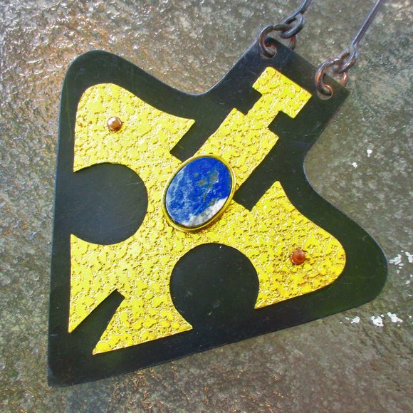 Vintage MCM Mid Century Modern Wall Hanging SIGNED - Picture 14 of 15